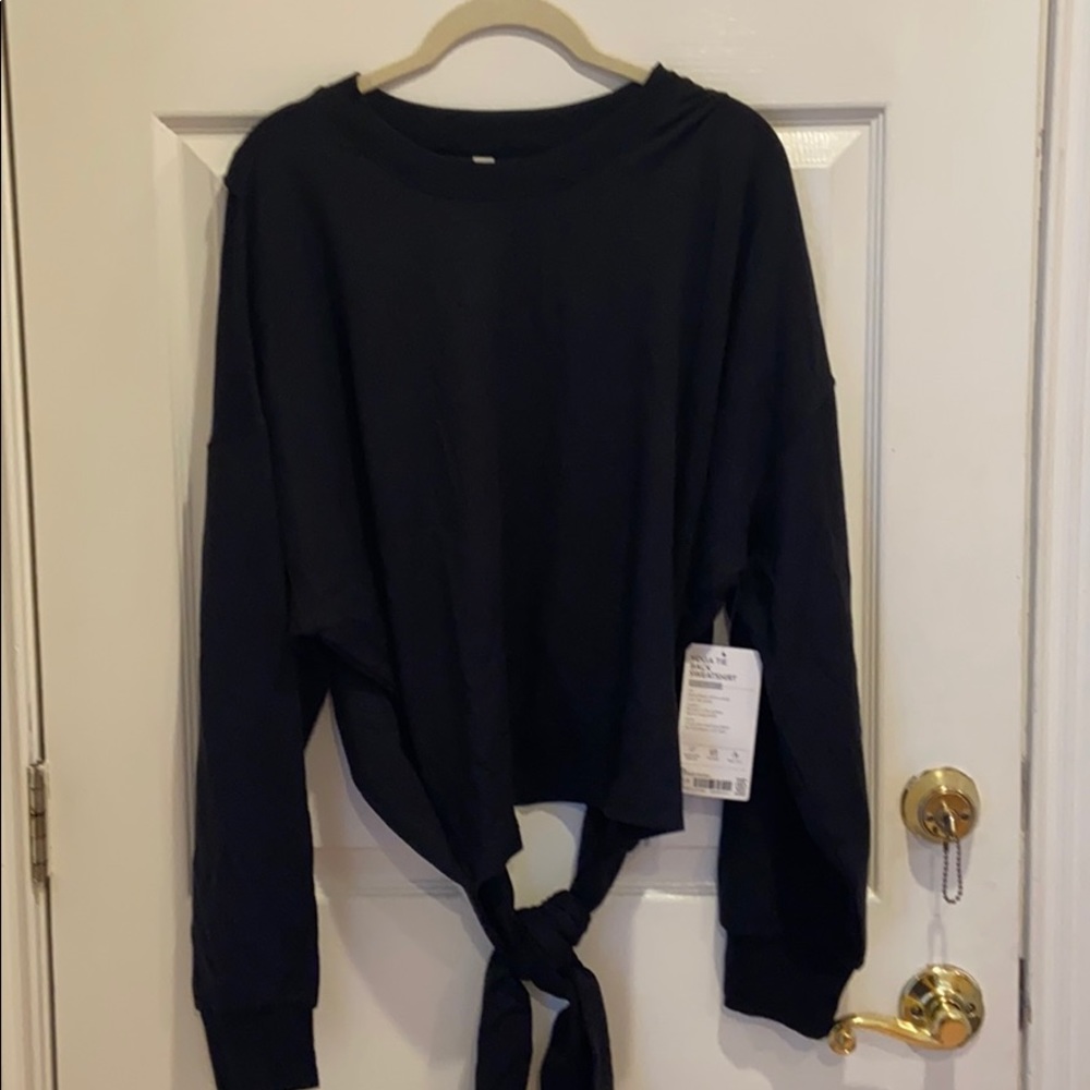 Athleta Yoga Tie Back Sweatshirt - Picture 5 of 7